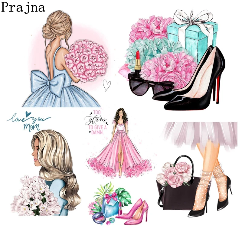 Princess Girl Heat Transfer Fashion Shose Flower Iron-On Trasfers Patches For Clothing DIY Perfume Thermal Stickers On Clothes
Princess Girl Heat Transfer Fashion Shose Flower Iron-On Trasfers Patches For Clothing DIY Perfume Thermal Stickers On Clothes