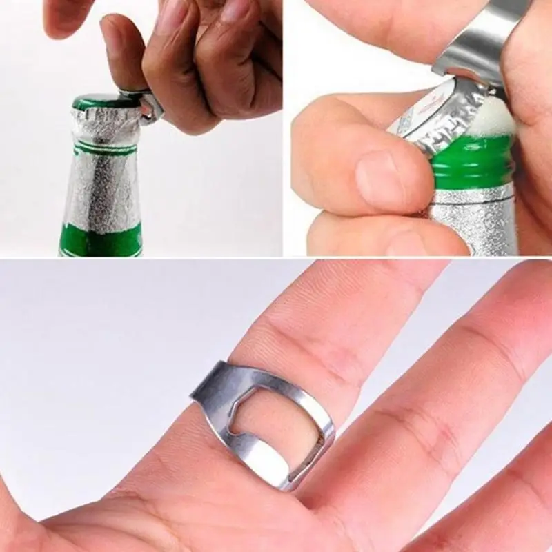 5Pcs/lot New Stainless Steel Beer Ring Bottle Opener Unique Creative Versatile Bar Tool Colorful Ring Men Home Kitchen Tools
5Pcs/lot New Stainless Steel Beer Ring Bottle Opener Unique Creative Versatile Bar Tool Colorful Ring Men Home Kitchen Tools