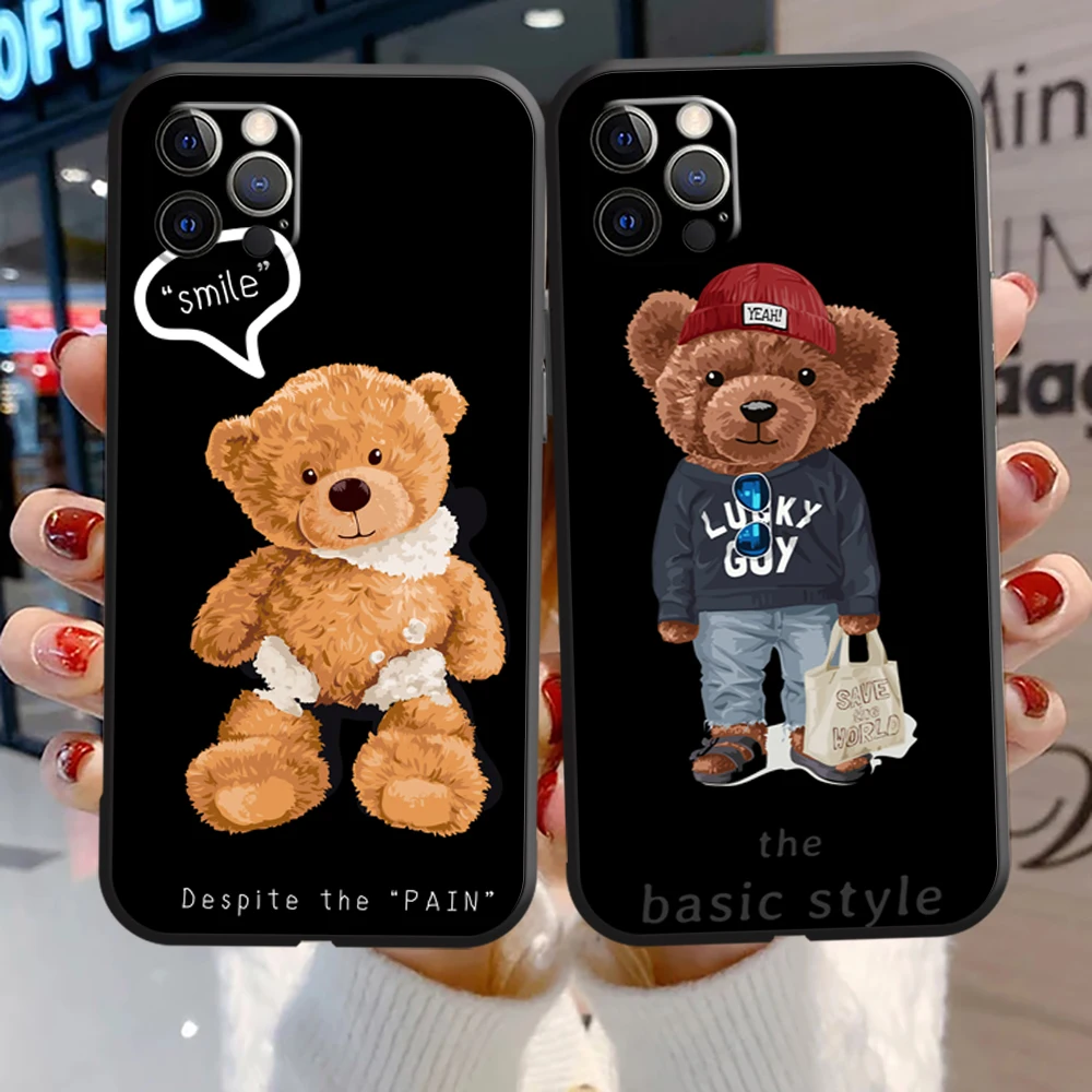 Bear Fashion Cute Brand Phone Case For iPhone 11 12 13 11 Pro 6 7 8 12 mini XR XS 12 Pro MAX SE 2020 13 Pro Soft TPU Funda
Bear Fashion Cute Brand Phone Case For iPhone 11 12 13 11 Pro 6 7 8 12 mini XR XS 12 Pro MAX SE 2020 13 Pro Soft TPU Funda