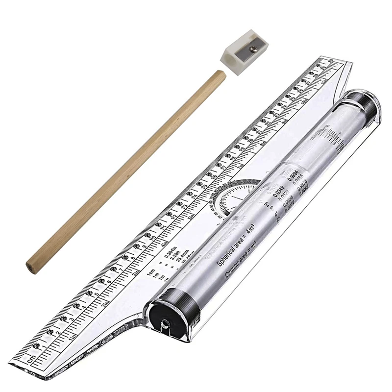12Inch Measuring Rolling Ruler, Parallel Rolling Ruler, Drawing Roller Ruler With Pencil And Pencil Sharpener,Art,School
12Inch Measuring Rolling Ruler, Parallel Rolling Ruler, Drawing Roller Ruler With Pencil And Pencil Sharpener,Art,School