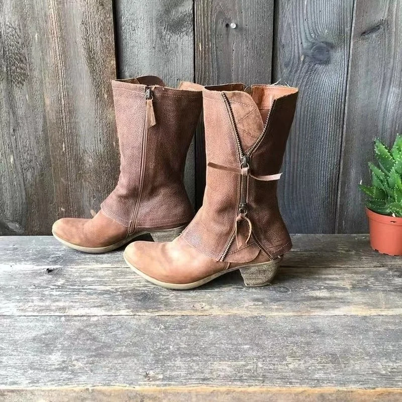 2022 Medium Thick Heel Women's Boots Autumn Winter European and American Style Women's Boots Side Zipper Boots
2022 Medium Thick Heel Women's Boots Autumn Winter European and American Style Women's Boots Side Zipper Boots