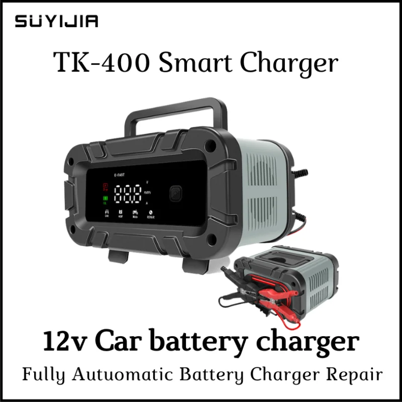 New 12V E-FAST Automatic Battery Repair Charger TK-400 Smart Charger Suitable for Motorcycle Car Battery Charger
New 12V E-FAST Automatic Battery Repair Charger TK-400 Smart Charger Suitable for Motorcycle Car Battery Charger