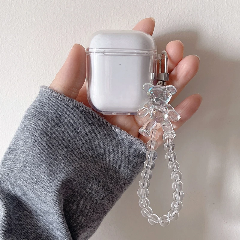 Cute For inpods i12 i11 i10 i9s Crystal bear Pendant Case inpod i11 transparent Silicone earphone cover inpod i9s headphone Case
Cute For inpods i12 i11 i10 i9s Crystal bear Pendant Case inpod i11 transparent Silicone earphone cover inpod i9s headphone Case