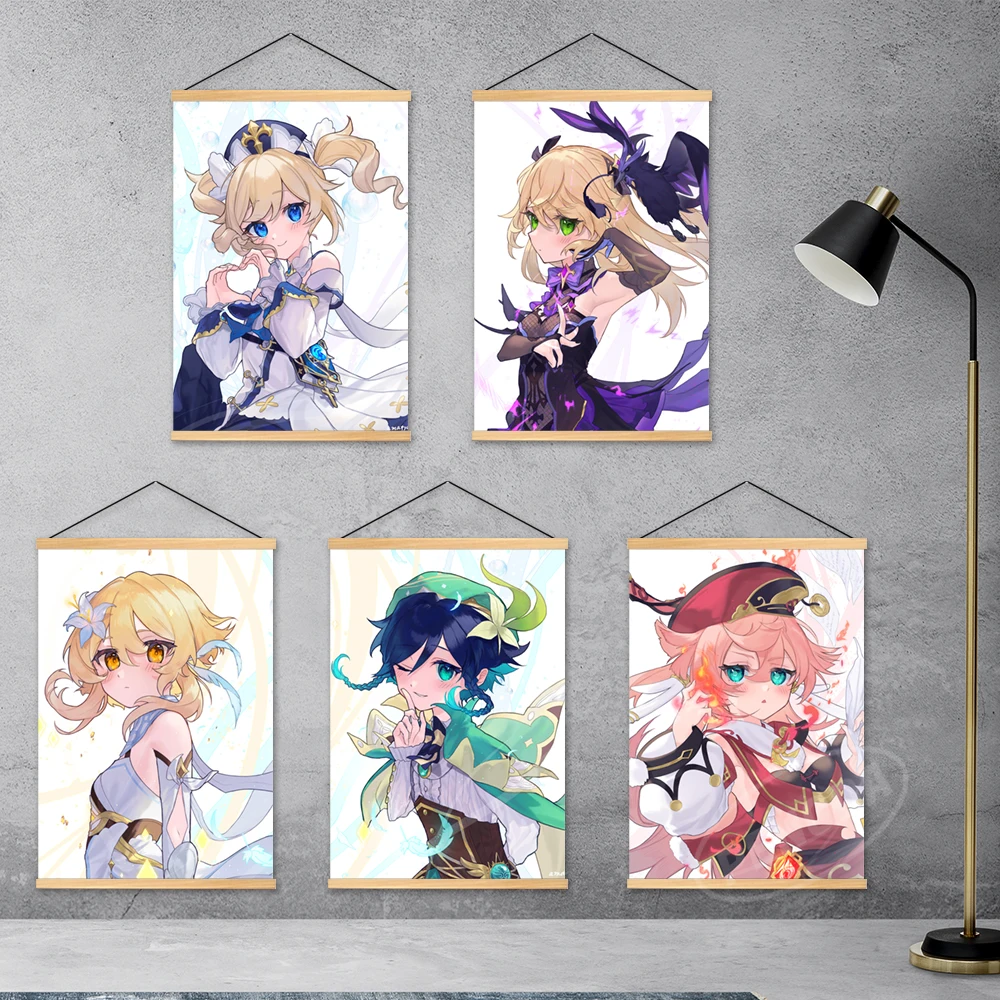 Canvas Print Yan Fei Wall Barbara Art Fischl Home Decoration Barbatos Hang Painting Genshin Impact Wooden Picture Living Room
Canvas Print Yan Fei Wall Barbara Art Fischl Home Decoration Barbatos Hang Painting Genshin Impact Wooden Picture Living Room