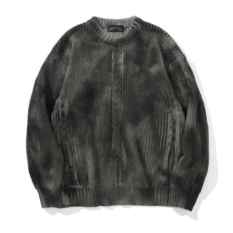 Tie-dye Knit Pullover for Men Fall 2021 Harajuku Street Casual Men's Hip-hop pullover sweater
Tie-dye Knit Pullover for Men Fall 2021 Harajuku Street Casual Men's Hip-hop pullover sweater
