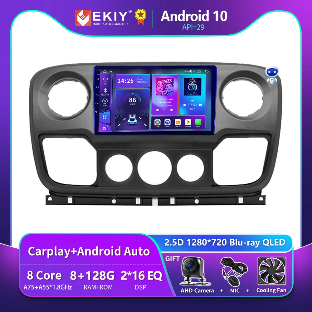 EKIY T900 Android Auto For Renault Master Nissan NV400 Opel Movano 2010-2021 BT Car Radio Multimedia Video Player Navigation GPS 
EKIY T900 Android Auto For Renault Master Nissan NV400 Opel Movano 2010-2021 BT Car Radio Multimedia Video Player Navigation GPS