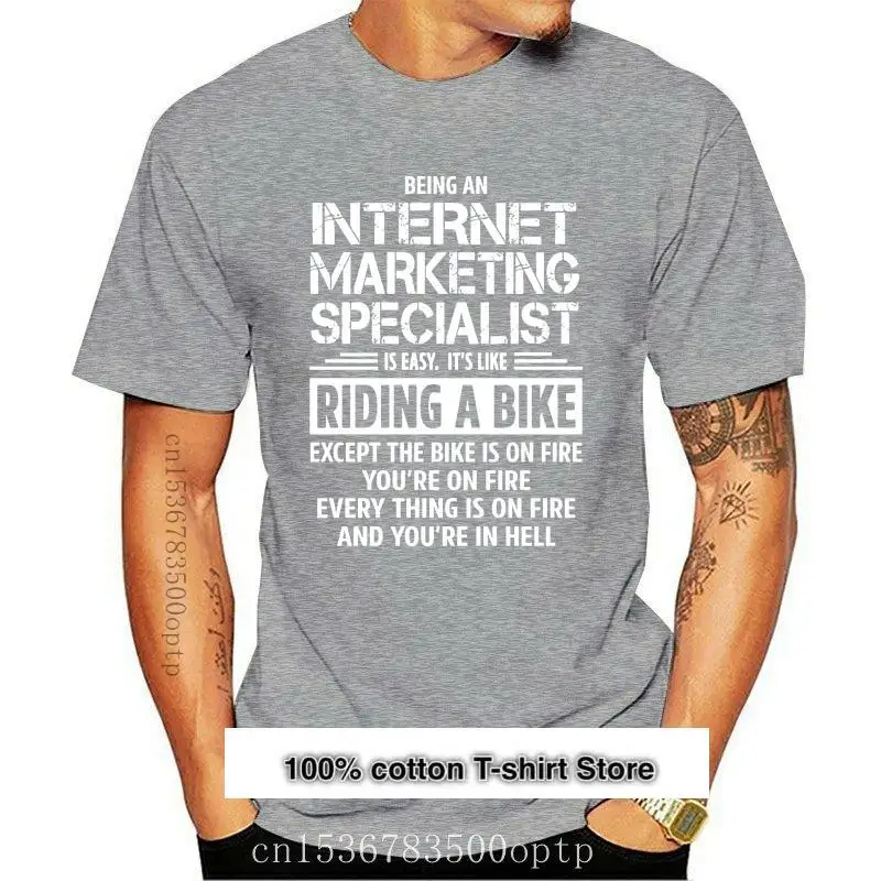 Camiseta para hombre y mujer, camisa con estampado de Internet, con temática de márketing
Camiseta para hombre y mujer, camisa con estampado de Internet, con temática de márketing