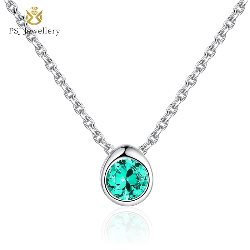 PSJ Fashion Simple Design 3MM Round Cut Cubic Zirconia Pendant Rhodium Gold Plated S925 Sterling Silver Necklace for Women
PSJ Fashion Simple Design 3MM Round Cut Cubic Zirconia Pendant Rhodium Gold Plated S925 Sterling Silver Necklace for Women