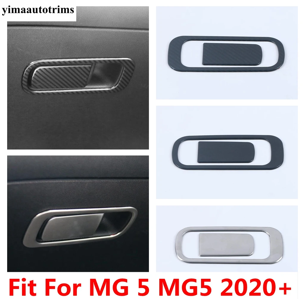 

Copilot Glove Box Handle Sequins Decoration Cover Trim For MG 5 MG5 2020 2021 2022 Stainless Steel Car Accessories Interior Kit