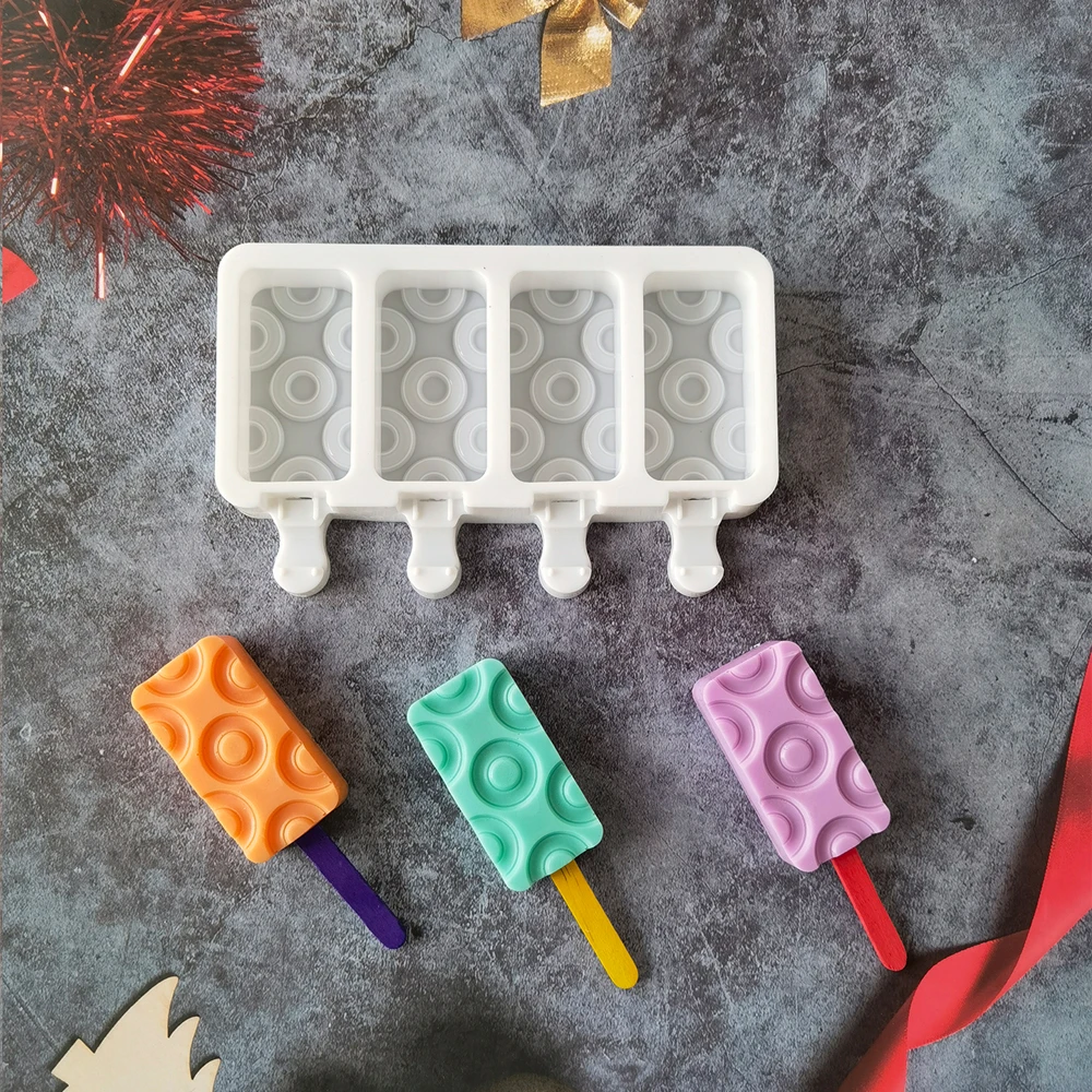New Donut Ice Cream Silicone Mold DIY Dessert Popsicle Ice Cream Mold Ice Grid Making Summer Party Supplies
New Donut Ice Cream Silicone Mold DIY Dessert Popsicle Ice Cream Mold Ice Grid Making Summer Party Supplies
