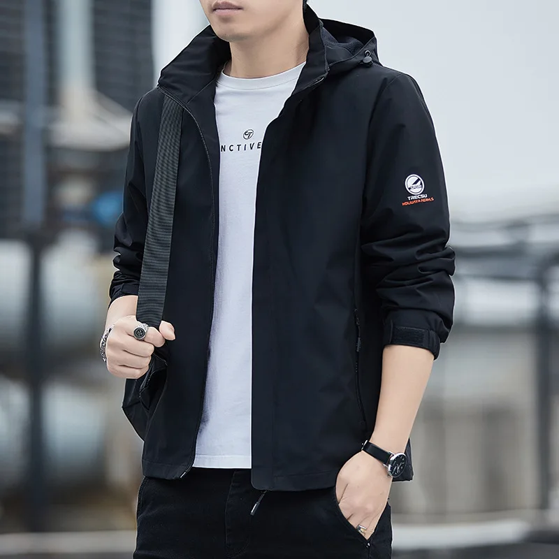 Men's New Jackets Outdoor Youth Mountaineering Suit Sports Windproof Waterproof Hooded Charge Coat Korean Casual Men Jacket
Men's New Jackets Outdoor Youth Mountaineering Suit Sports Windproof Waterproof Hooded Charge Coat Korean Casual Men Jacket