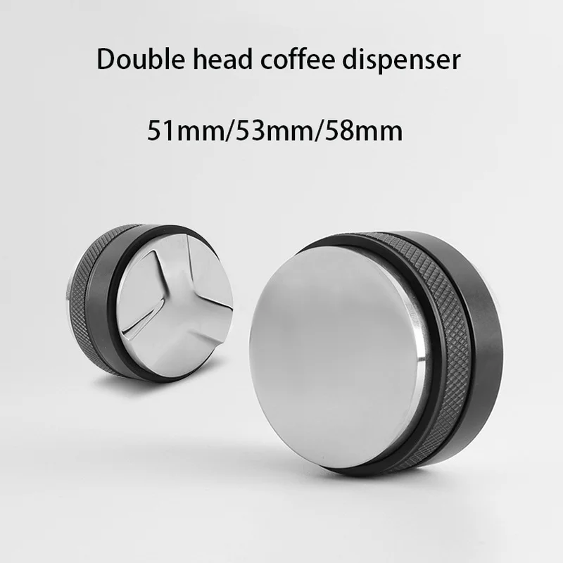 51/53/58mm Dual Sided Coffee Tamper, Espresso Tamper, 3 Angled Slopes and Flat Base, Uncoated Solid Stainless Steel Leveler Tool
51/53/58mm Dual Sided Coffee Tamper, Espresso Tamper, 3 Angled Slopes and Flat Base, Uncoated Solid Stainless Steel Leveler Tool