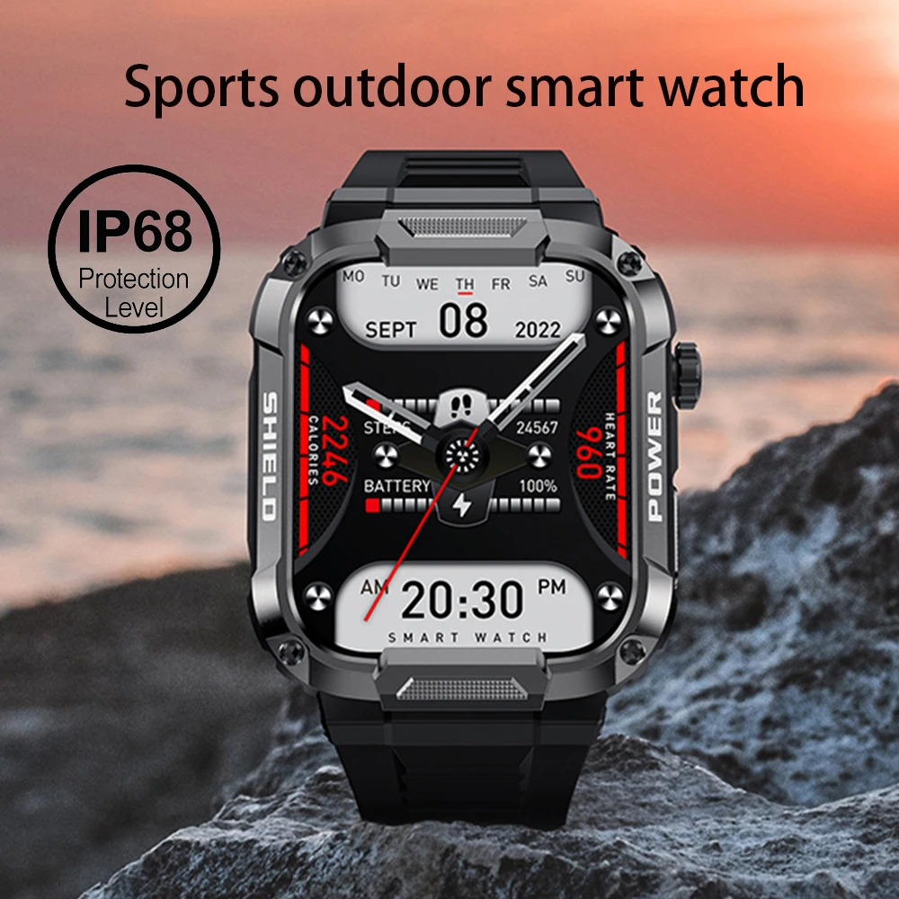 Smart Watch Men Outdoor Ftiness Watches Ip68 Waterproof 1.85'' AI Voice Bluetooth Call Smartwatch Watches For Android IOS Phone
Smart Watch Men Outdoor Ftiness Watches Ip68 Waterproof 1.85'' AI Voice Bluetooth Call Smartwatch Watches For Android IOS Phone