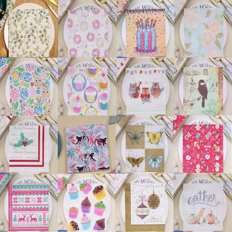 20 pieces / pack,Wedding party creative printing high end restaurant coffee shop napkin paper face tissue household handkerchief
20 pieces / pack,Wedding party creative printing high end restaurant coffee shop napkin paper face tissue household handkerchief