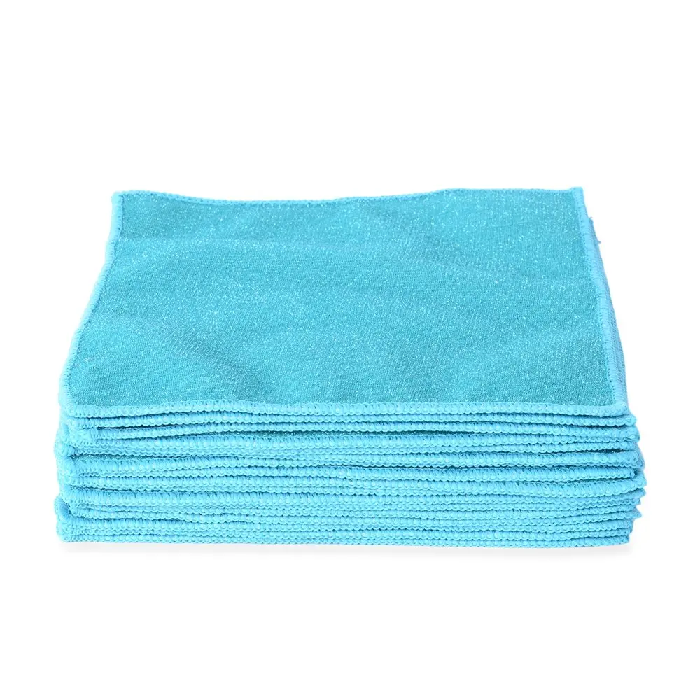 POPTOP Set of 20 Double Microfiber Cleaning Cloth Scratch Fiber Kitchen Teal Dish Towel
POPTOP Set of 20 Double Microfiber Cleaning Cloth Scratch Fiber Kitchen Teal Dish Towel