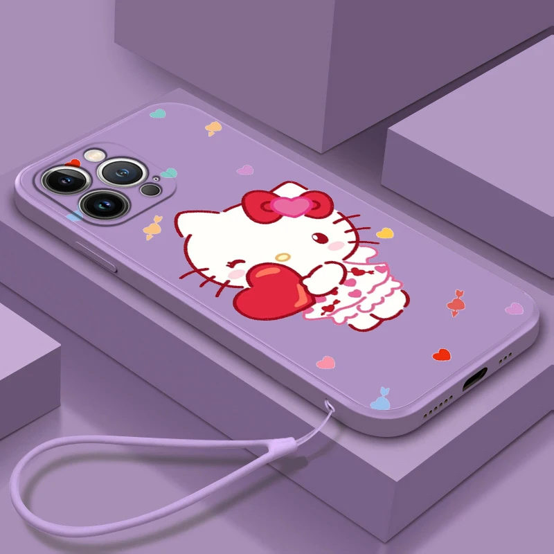 Kawaii Hello kitty Kuromi For Apple iPhone 14 13 12 Mini 11 Pro XS MAX XR X 8 7 6S SE Plus Liquid Rope Soft Phone Case Fundas
Kawaii Hello kitty Kuromi For Apple iPhone 14 13 12 Mini 11 Pro XS MAX XR X 8 7 6S SE Plus Liquid Rope Soft Phone Case Fundas