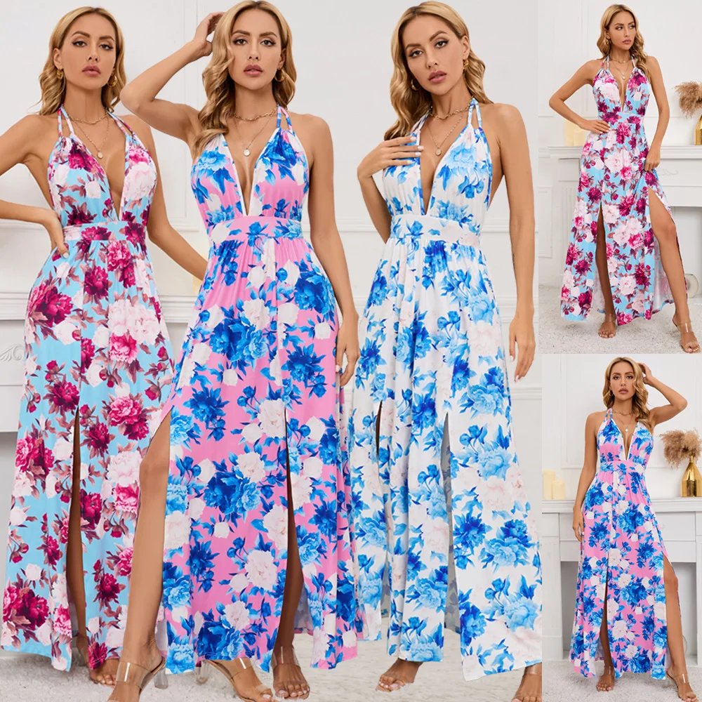 Sexy Deep V-Neck Lace Dress Summer Hem Split Print Long Dress Women's Large Beach Style Fashion Hot Sale High Quality Wholesale
Sexy Deep V-Neck Lace Dress Summer Hem Split Print Long Dress Women's Large Beach Style Fashion Hot Sale High Quality Wholesale