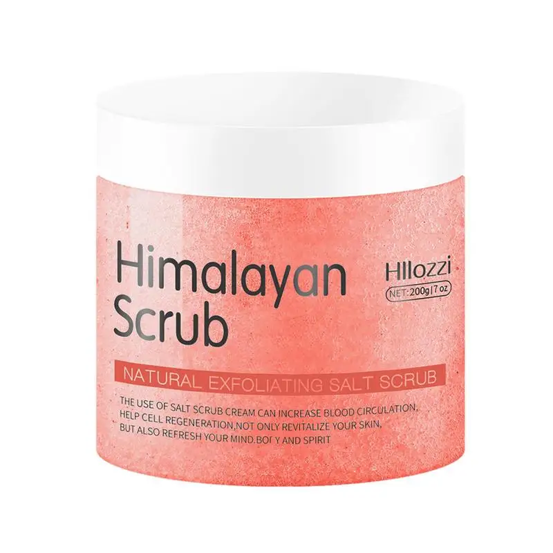 

Himalayan Salts Body Scrub Salt Pink Body Natural Exfoliator Moisturizes Skin Deep Cleansing Scars Salt Scrub 240g Natural Scrub