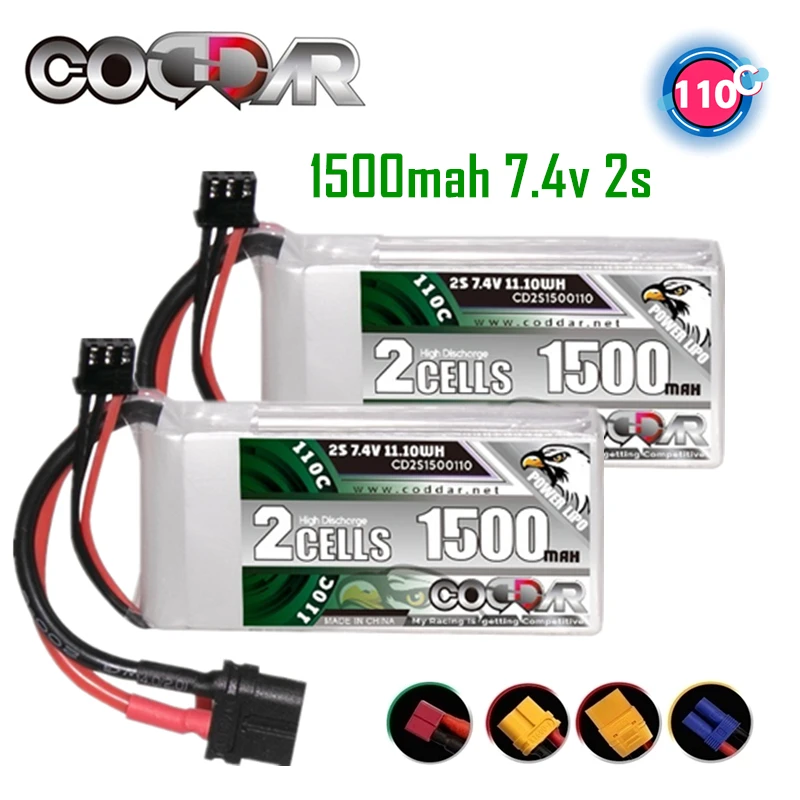 CODDAR RC Toys LiPo Battery 2S 7,4 V 1500mAh 110C для радиоуправляемого вертолета самолета FPV Квадрокоптер Радиоуправляемый Drone LiPo Battery 7,4 V Battery
CODDAR RC Toys LiPo Battery 2S 7,4 V 1500mAh 110C для радиоуправляемого вертолета самолета FPV Квадрокоптер Радиоуправляемый Drone LiPo Battery 7,4 V Battery