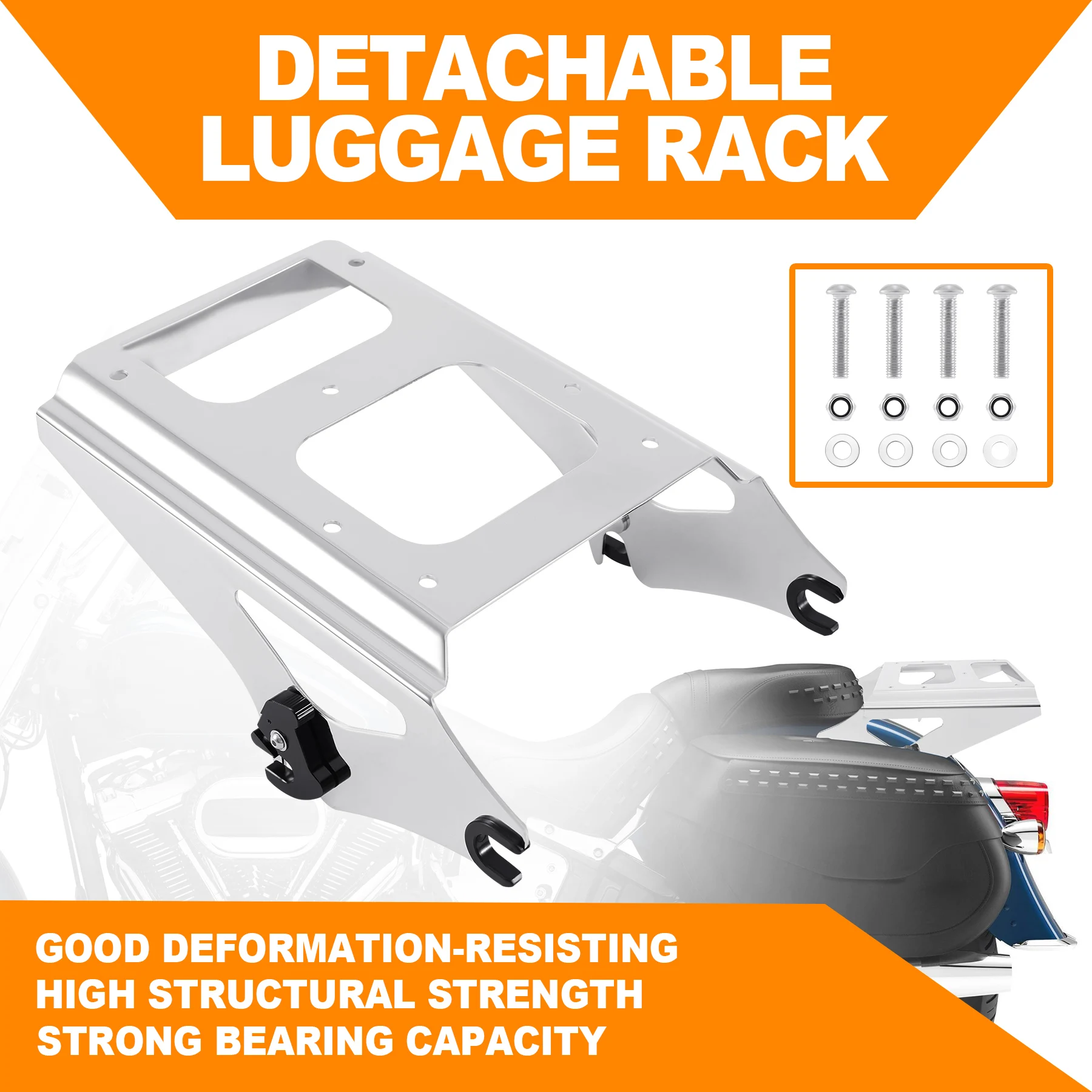 Samger Motorcycle Luggage Rack Detachable Rear Carrier Tour Pack Mounting Bracket For Harley FLHR FLHRC FLHRSE FLHX 2014-2022
Samger Motorcycle Luggage Rack Detachable Rear Carrier Tour Pack Mounting Bracket For Harley FLHR FLHRC FLHRSE FLHX 2014-2022