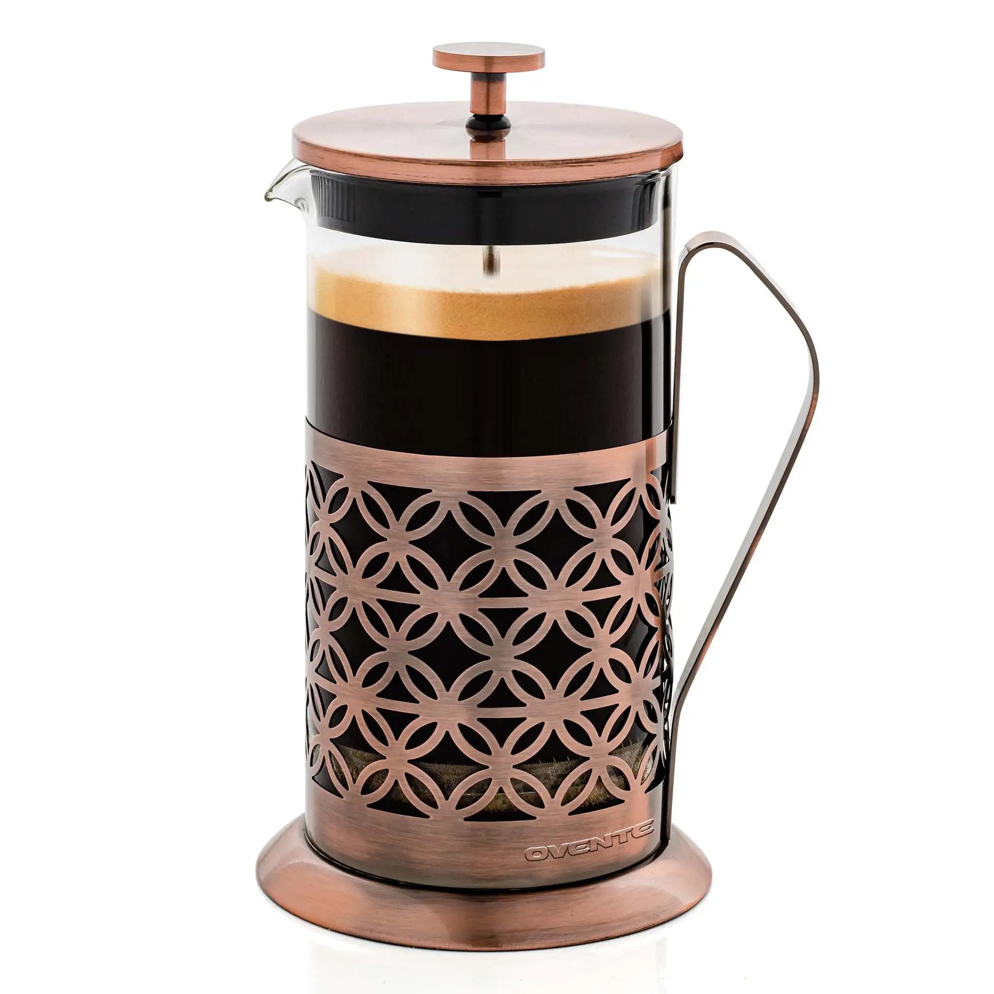 French Press Carafe Coffee and Tea Maker 34 Ounce with Heat Resistant Borosilicate Glass, Triple Filter Stainless Steel Plunging
French Press Carafe Coffee and Tea Maker 34 Ounce with Heat Resistant Borosilicate Glass, Triple Filter Stainless Steel Plunging