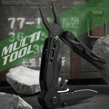 Multitool Folding Knife Outside Survival Camping Knife with Pliers Wire Cutters, Bottle Opener Drop Shipping