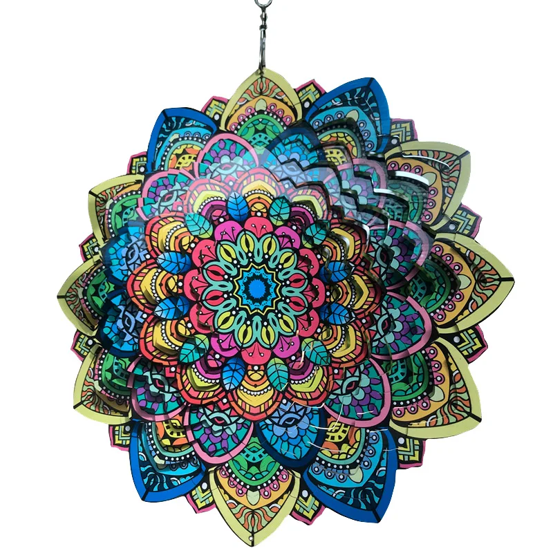 3D Mandala Hanging Wind Chimes Home Decor Stainless Steel Balcony Garden Decoration Outdoor Pendant Wind Spinner Sublimation Set
3D Mandala Hanging Wind Chimes Home Decor Stainless Steel Balcony Garden Decoration Outdoor Pendant Wind Spinner Sublimation Set