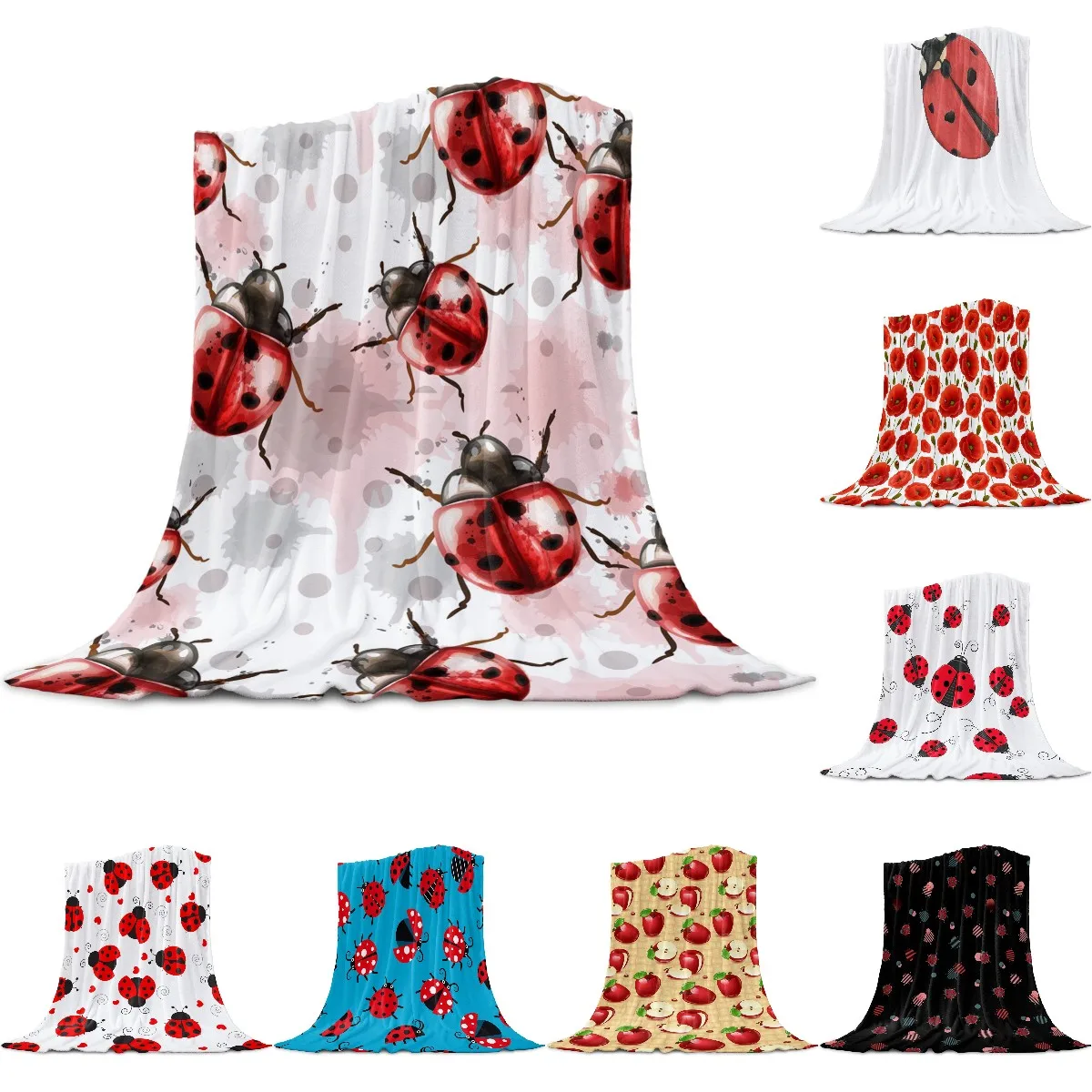 Watercolor Animal Ladybug Light Thin Flannel Blanket Custom Super Warm Soft Blankets Throw on Sofa Bed Travel Bedspread Queen
Watercolor Animal Ladybug Light Thin Flannel Blanket Custom Super Warm Soft Blankets Throw on Sofa Bed Travel Bedspread Queen