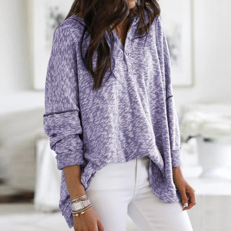 Women Casual Solid Colors Loose Long Sleeve V-Neck Sweaters with Button Autumn Winter New Elegant Knitted Pullover Sweaters Tops
Women Casual Solid Colors Loose Long Sleeve V-Neck Sweaters with Button Autumn Winter New Elegant Knitted Pullover Sweaters Tops
