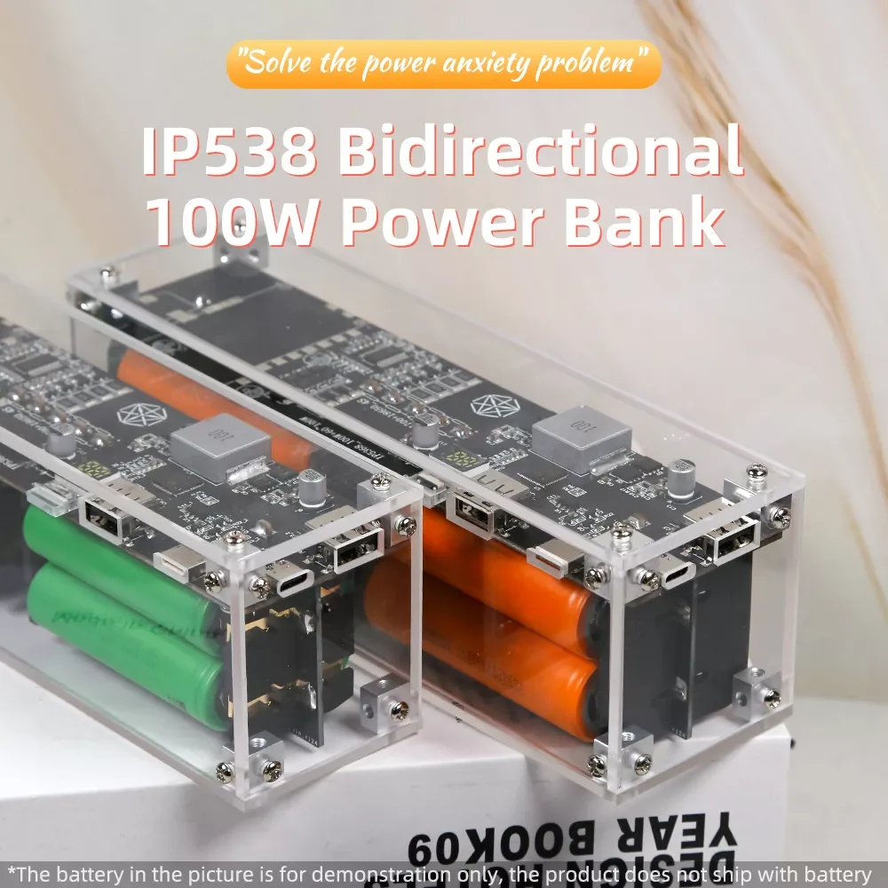 NEW IP5389 Two-Way PD Fast Charging Type-c100w Power Bank Charging Protection High-Power Mobile Power Can Be Upgraded 60W 120W
NEW IP5389 Two-Way PD Fast Charging Type-c100w Power Bank Charging Protection High-Power Mobile Power Can Be Upgraded 60W 120W