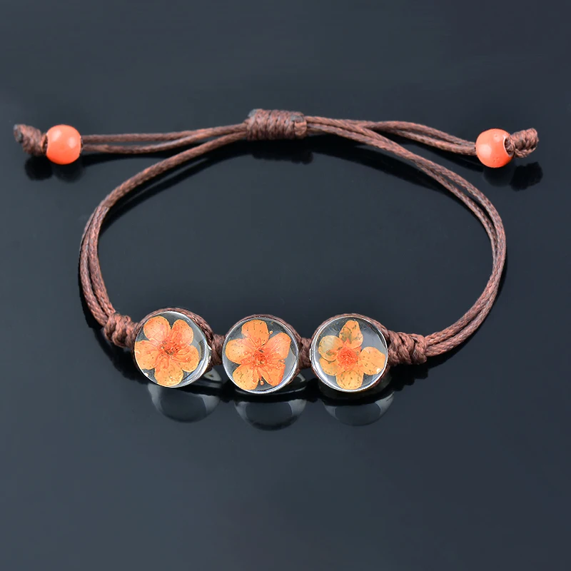 KIOOZOL 3 glass balls dried peach blossom flower inside brown leather bracelet for women girls 2022 new summer jewelry KO2
KIOOZOL 3 glass balls dried peach blossom flower inside brown leather bracelet for women girls 2022 new summer jewelry KO2