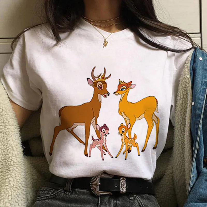 Disney Women's T-shirt Harajuku Bambi Anime Printing Clothes Round Neck Short Sleeve Casual Kawaii Cute Tee Tops Y2k Summer Sale
Disney Women's T-shirt Harajuku Bambi Anime Printing Clothes Round Neck Short Sleeve Casual Kawaii Cute Tee Tops Y2k Summer Sale