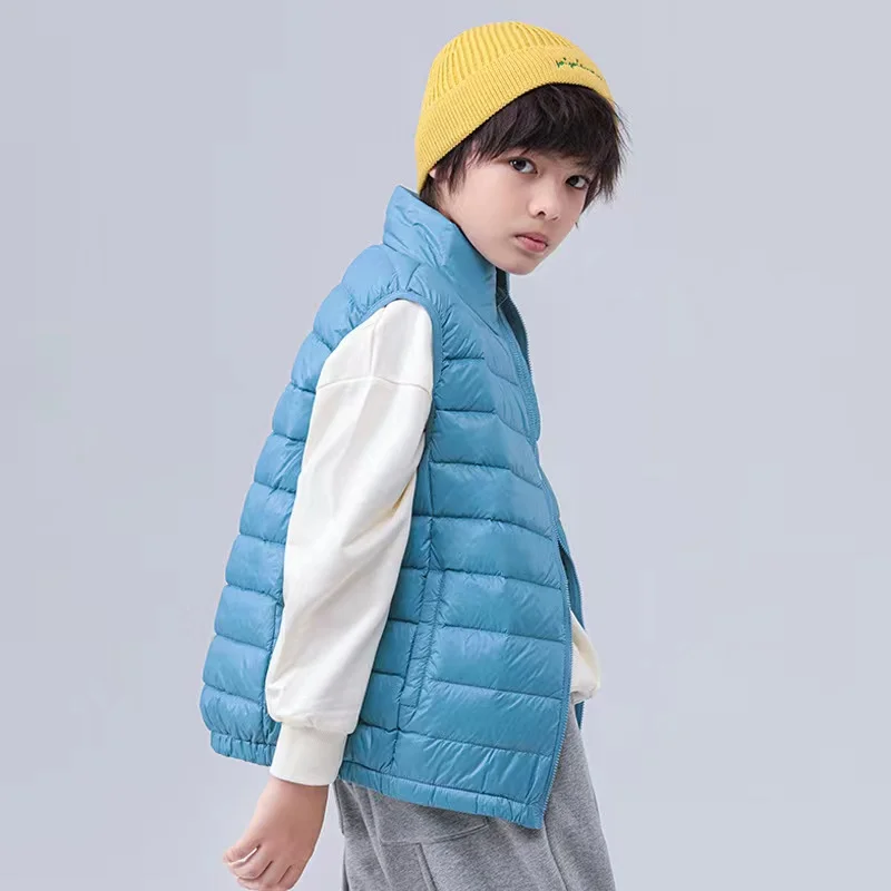 2022 Fashion Baby Boy Girl Winter Vest 90% Down Padded Child Waistcoat Solid Color Zipper Outwear Warm Thick Baby Clothes 2-16Y
2022 Fashion Baby Boy Girl Winter Vest 90% Down Padded Child Waistcoat Solid Color Zipper Outwear Warm Thick Baby Clothes 2-16Y