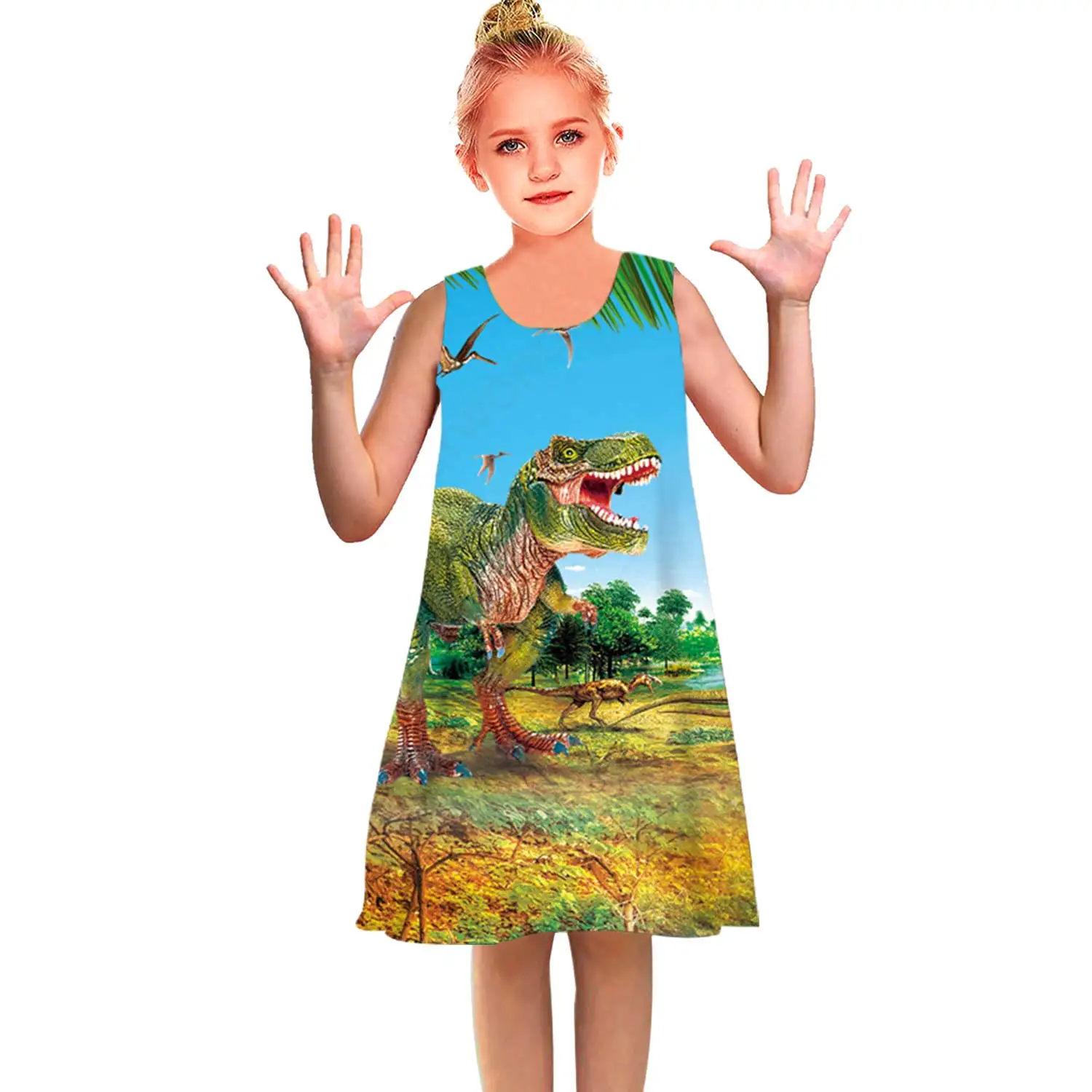 3D Print dinosaur Pattern Girls Kids Dress Long Sleeve Elegant Princess Dresses for Children Spring Cartoon Baby Clothes2022New
3D Print dinosaur Pattern Girls Kids Dress Long Sleeve Elegant Princess Dresses for Children Spring Cartoon Baby Clothes2022New