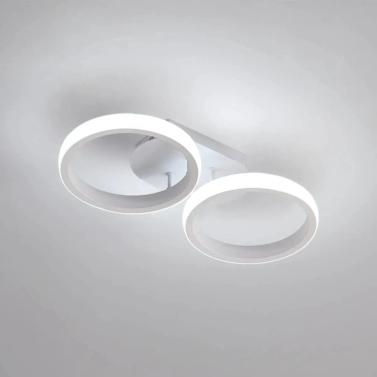 LED Ceiling Light 2 Rings Round Ceiling Lamp 22W Modern Fixture Cool White 6000K for Kitchen Living Room Bathroom
LED Ceiling Light 2 Rings Round Ceiling Lamp 22W Modern Fixture Cool White 6000K for Kitchen Living Room Bathroom
