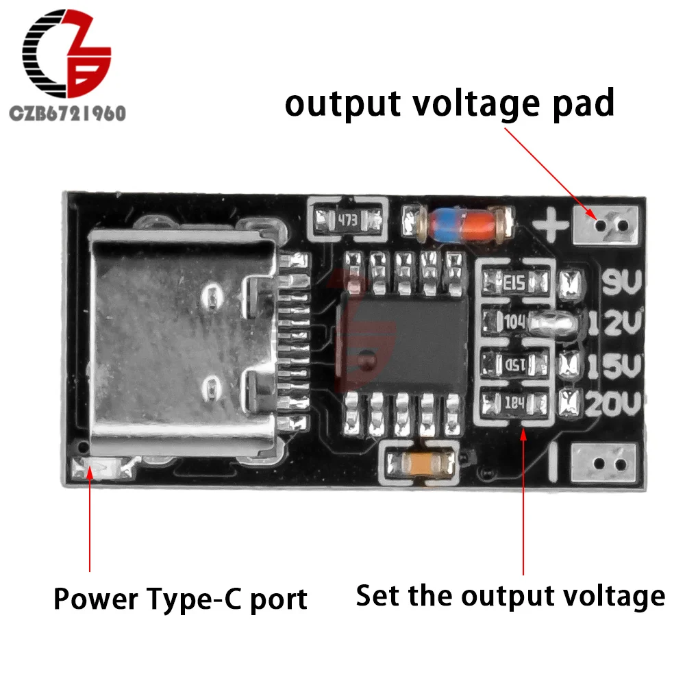 12V 15V PD/QC Decoy Board Fast Charge USB Step Up Boost Converter Module Type-c 5A Adjustable Module Support QC3.0/2.0 PD3.0/2.0 
12V 15V PD/QC Decoy Board Fast Charge USB Step Up Boost Converter Module Type-c 5A Adjustable Module Support QC3.0/2.0 PD3.0/2.0