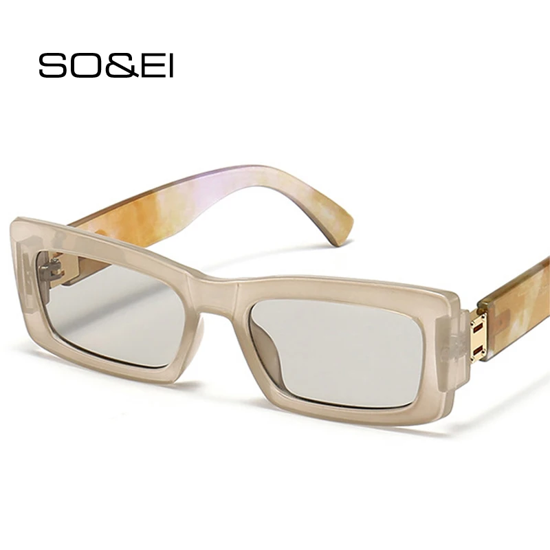SO&EI Fashion Colorful Rectangle Women Luxury Sunglasses Retro Brand Designer Double Color Shades UV400 Men Square Sun Glasses
SO&EI Fashion Colorful Rectangle Women Luxury Sunglasses Retro Brand Designer Double Color Shades UV400 Men Square Sun Glasses