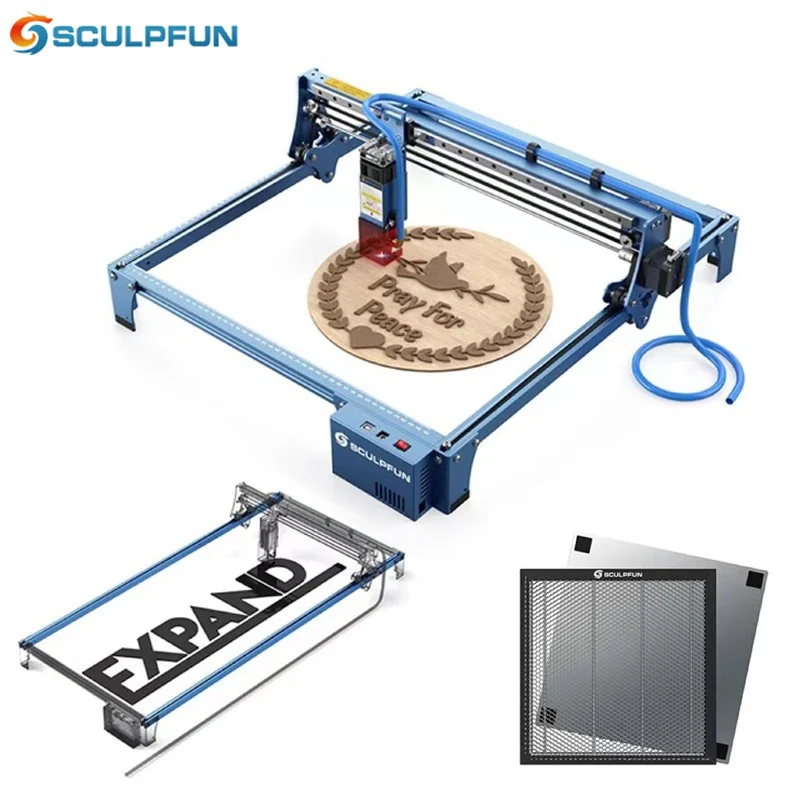 Original SCULPFUN S10 Laser Engraving Machine 10W high-density Laser Engraver Industrial-grade Carving Precision 410x400mm
Original SCULPFUN S10 Laser Engraving Machine 10W high-density Laser Engraver Industrial-grade Carving Precision 410x400mm