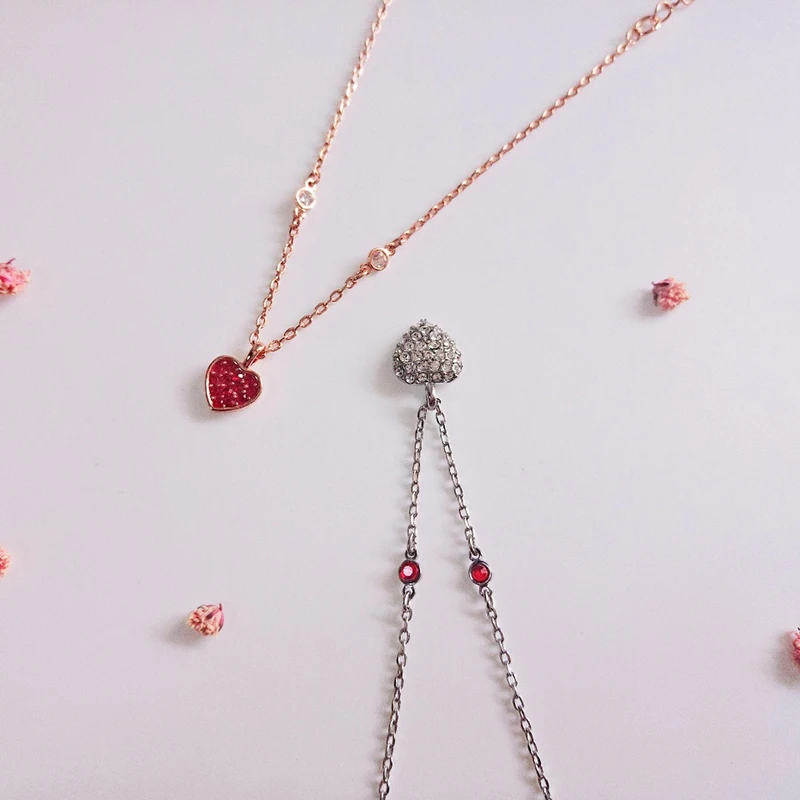 Swan Bracelet Heart Shiny Diamond Silver Bracelet Red Heart Pendant Bracelet Rose Gold Love Romantic Jewelry
Swan Bracelet Heart Shiny Diamond Silver Bracelet Red Heart Pendant Bracelet Rose Gold Love Romantic Jewelry