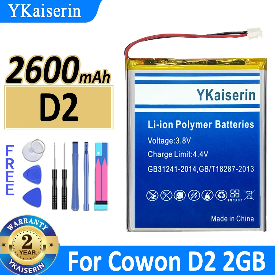 YKaiserin Battery D 2 2600mah for Cowon 2GB, 4GB, 8GB, D2 Plus D2Plus 16gb Digital Batteries Bateria + Free Tools
YKaiserin Battery D 2 2600mah for Cowon 2GB, 4GB, 8GB, D2 Plus D2Plus 16gb Digital Batteries Bateria + Free Tools