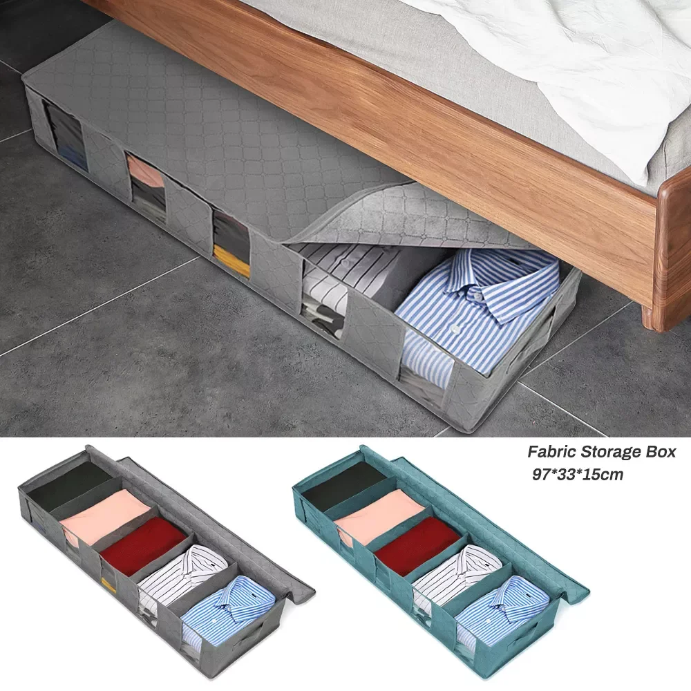 NonWoven Under Bed Storage Bag Quilt Blanket Clothes Storage Bin Box Divider Folding Closet Organizer Clothing Container Large
NonWoven Under Bed Storage Bag Quilt Blanket Clothes Storage Bin Box Divider Folding Closet Organizer Clothing Container Large