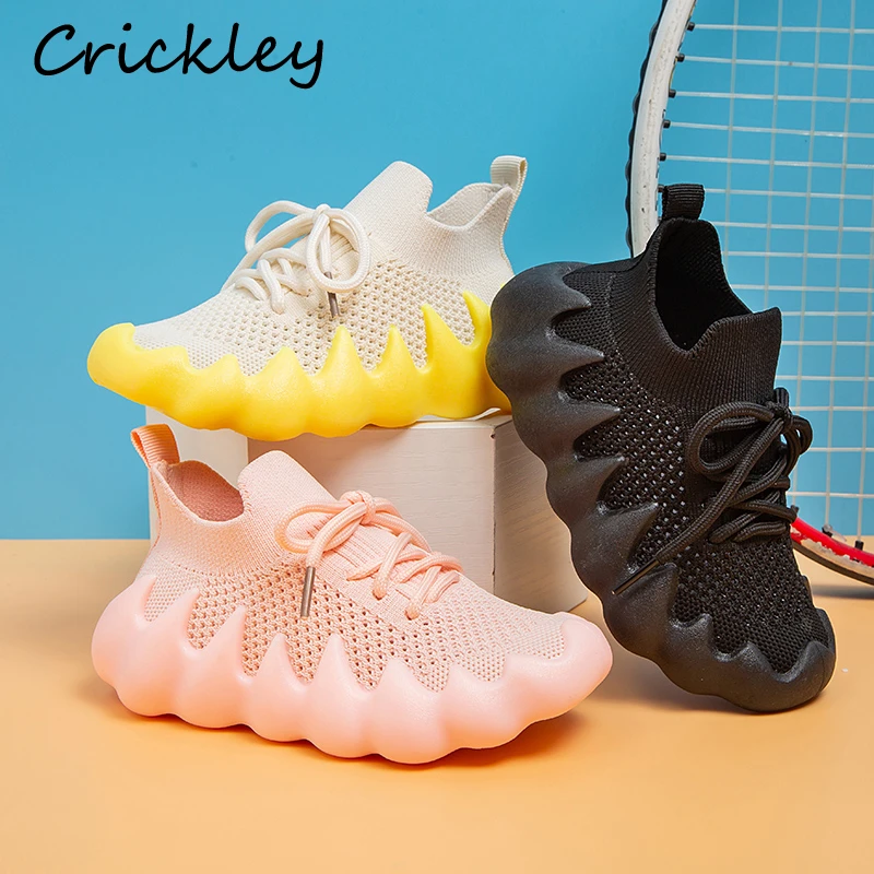 Spring Autumn Boys Girl's Sports Shoes Knitted Soft Sole Sneakers For Children Non Slip Breathable Slip On Kids Running Shoes
Spring Autumn Boys Girl's Sports Shoes Knitted Soft Sole Sneakers For Children Non Slip Breathable Slip On Kids Running Shoes