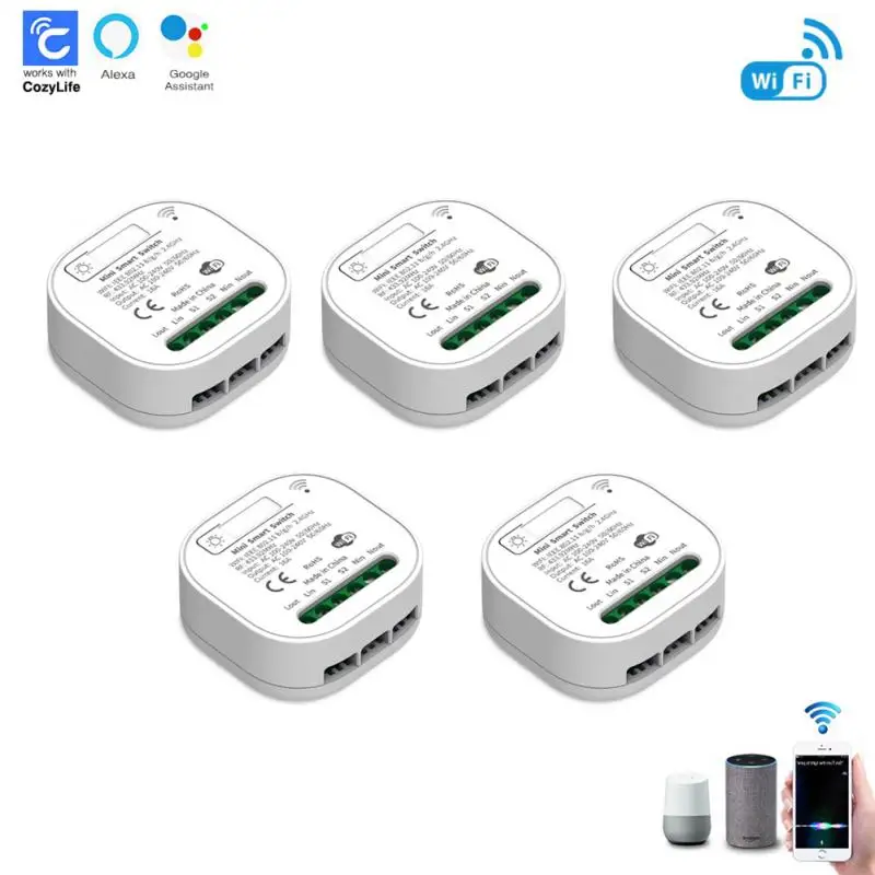 16A Mini WiFi Switch Module Smart Remote Voice Control Cozylife DIY Switch Module Smart Home With Alexa Google Home
16A Mini WiFi Switch Module Smart Remote Voice Control Cozylife DIY Switch Module Smart Home With Alexa Google Home