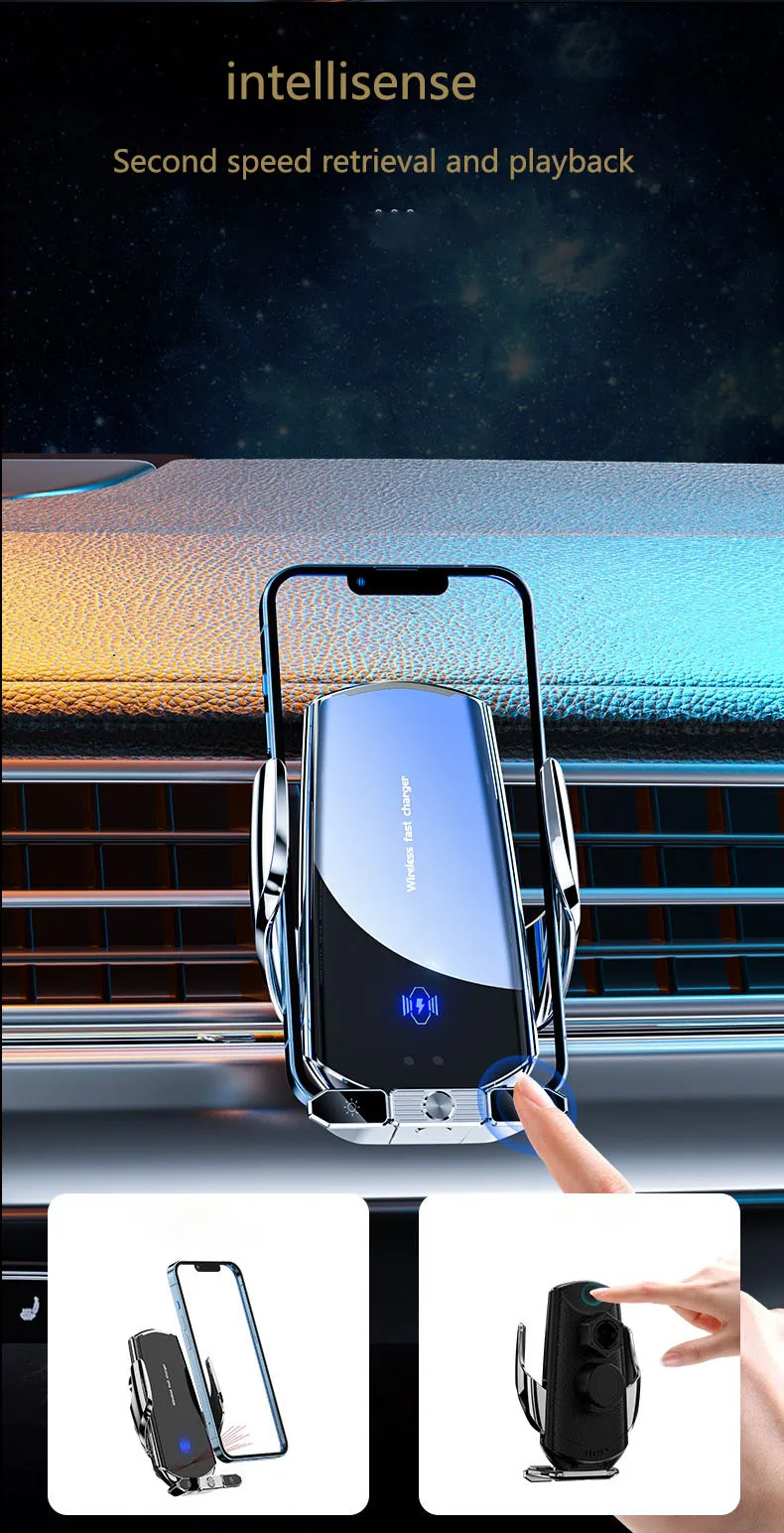 Car phone holder Automatic induction wireless charger for car use Air outlet Navigation support bracket 2023 new model
Car phone holder Automatic induction wireless charger for car use Air outlet Navigation support bracket 2023 new model