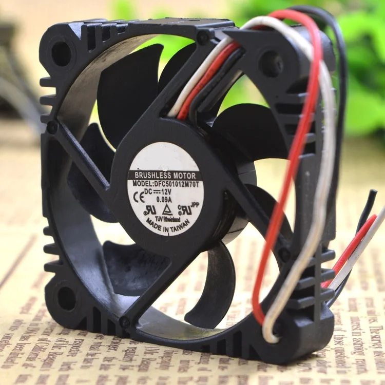 Brand new original DFC501012M70T 12V 0.09A 5010 5CM 3 line super quiet cooling fan
Brand new original DFC501012M70T 12V 0.09A 5010 5CM 3 line super quiet cooling fan