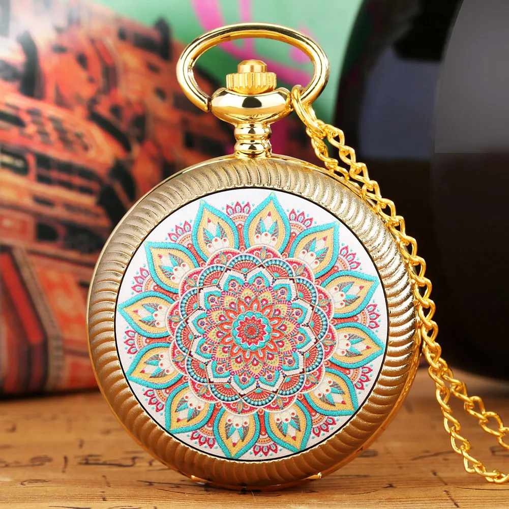Fashion colorful Flowers Pocket Watch Women Turntable Quartz Watches Retro Glue Dropping Rotatable Clock Necklace Exquisite Gift
Fashion colorful Flowers Pocket Watch Women Turntable Quartz Watches Retro Glue Dropping Rotatable Clock Necklace Exquisite Gift