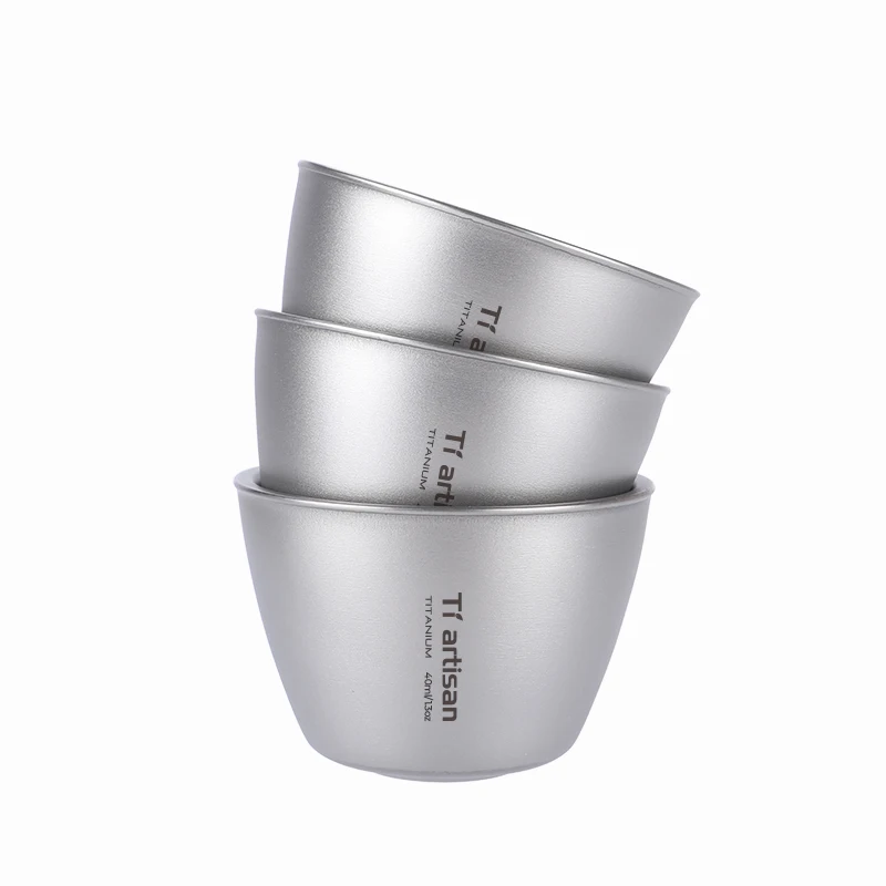 Ti artisan 40ml Mini Titanium Tea Cup Camping Picnic Titanium Cup Home Office Outdoor Camping Hiking Coffee Tea Cup Mug Ta3803
Ti artisan 40ml Mini Titanium Tea Cup Camping Picnic Titanium Cup Home Office Outdoor Camping Hiking Coffee Tea Cup Mug Ta3803