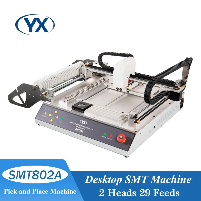 SMT802A Mini High Speed Led Light Making Chip Mounter Smd Pcb Production Desktop Automatic Pick and Place Machine Smt Line
SMT802A Mini High Speed Led Light Making Chip Mounter Smd Pcb Production Desktop Automatic Pick and Place Machine Smt Line