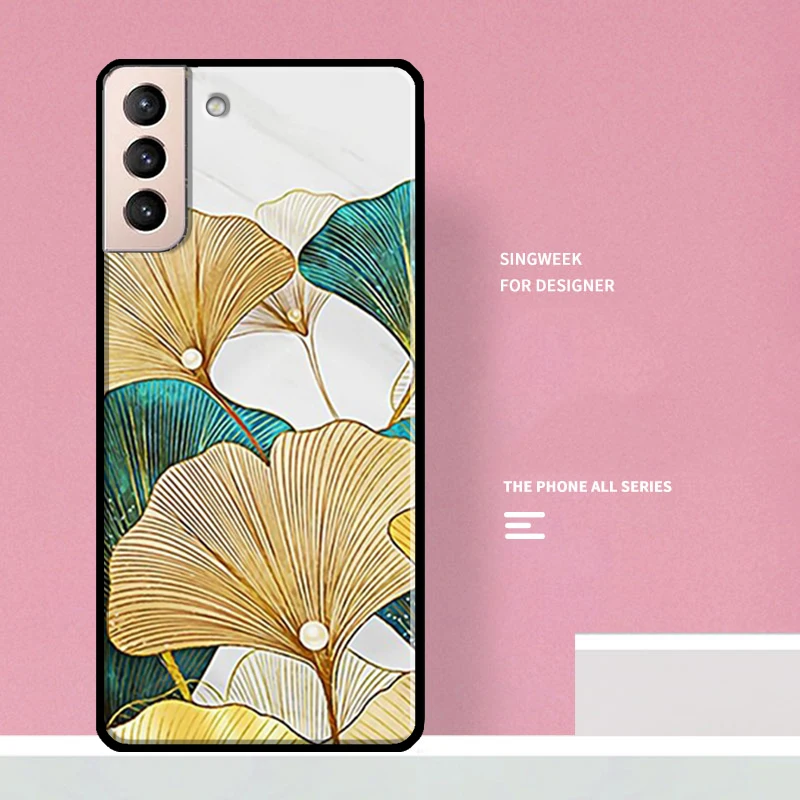Роскошный чехол Ginkgo Leaf для Samsung Galaxy S20 FE S8 S9 S10 Plus Note 10 20 Ultra S21 телефона | Мобильные