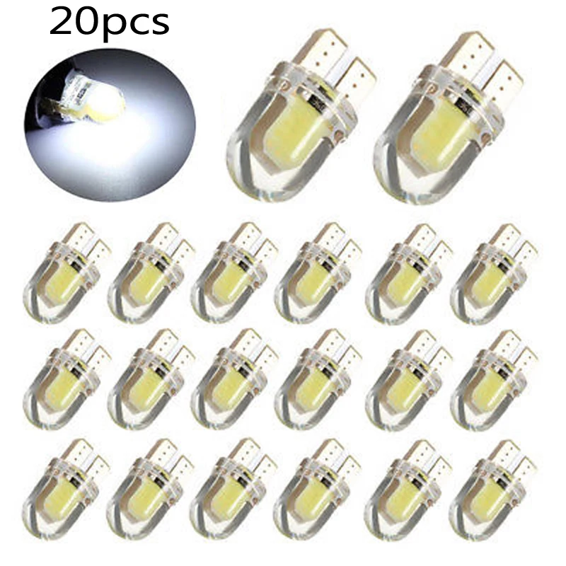 20x T10 194 168 W5W COB 4 SMD LED Canbus Silica Bright White License Light Bulb Brand New And High Quality Brand New And High Qu
20x T10 194 168 W5W COB 4 SMD LED Canbus Silica Bright White License Light Bulb Brand New And High Quality Brand New And High Qu